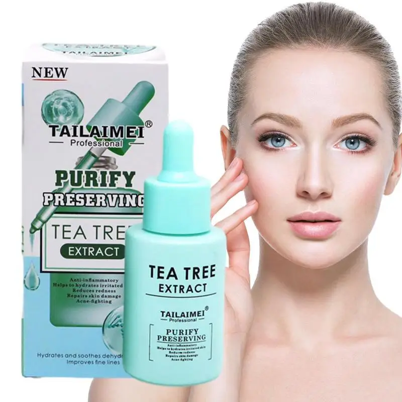 

Tea Tree Oil Activate Skin Cells Pore Shrinkage Oil Moisturizing Shrink Pores Acne Facial Serum Tea Tree Skin Repairing Lotion