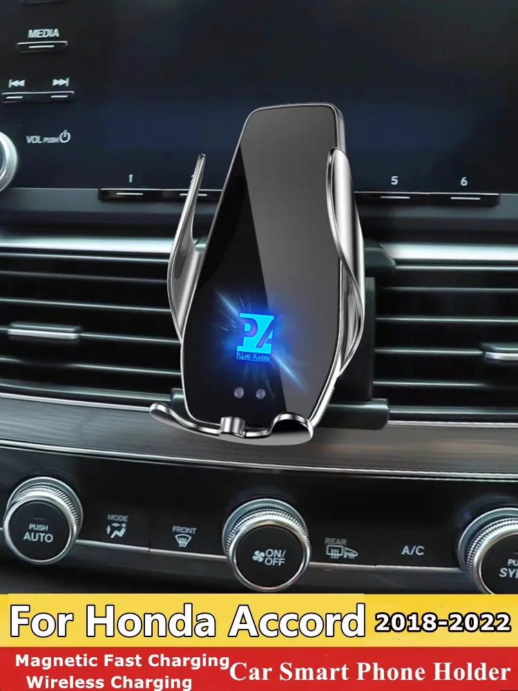 

For 2018-2022 Honda Accord Phone Holder Wireless Charger Car Mobile Phones Mount Navigation Bracket GPS Support