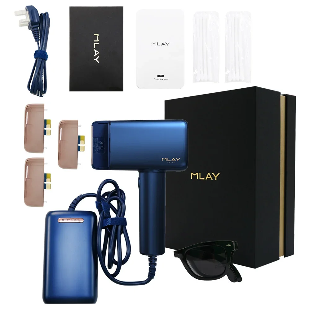 ماكينة إزالة الشعر بالليزر MLAY T14 IPL 500000 ومض...