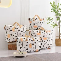 Wardrobe Clothes  Dirty Clothes Basket Moisture-Proof Storage Bag Cute Cow  Fabric Cartoon Quilt Sportswear Home Organization 1
