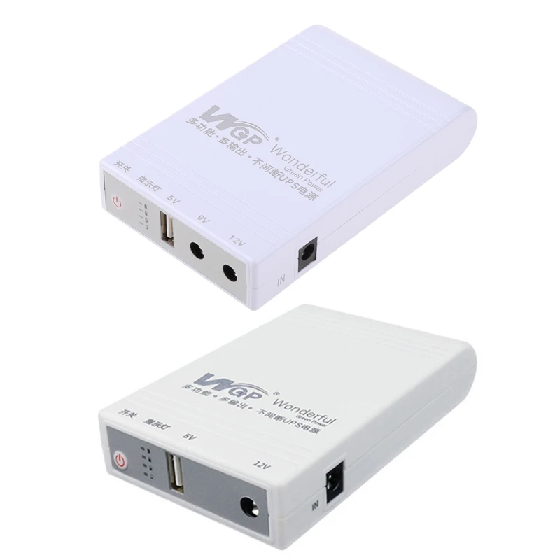 

8000/8800/10400mAh Mini Portable UPS Backup Power Adapter for WiFi,Router,Camera