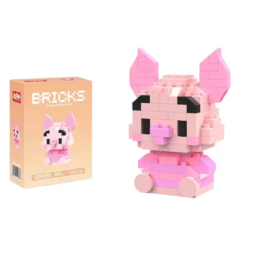 Disney 214 style Winnie LinaBell StellaLou Building Blocks Princess Cartoon Figrues Bricks Children's Assembly Toys Model Gift - Image 33