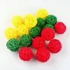Pet Bird  Chewing  Bird Rattan Ball Toy For Parrot Budgie Parakeet Cockatiel Chewing Playing  Parrot Cages Toys 5pcs 5