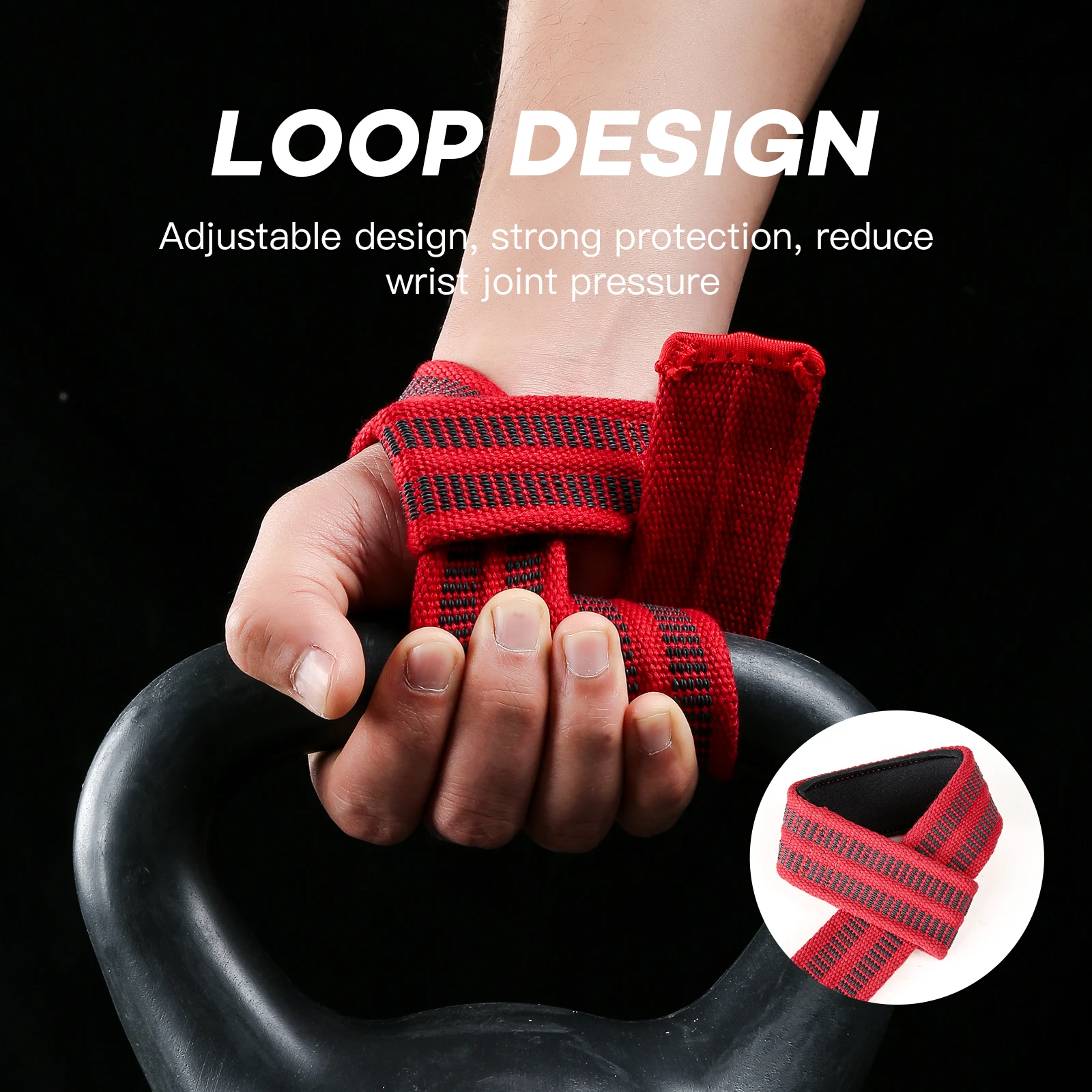 Weightlifting Booster Bands Bandages Hard Pulling Bands Wrist Straps Gloves For Barbell Dumbbells Anti-Slip Deadlifts & Fitness