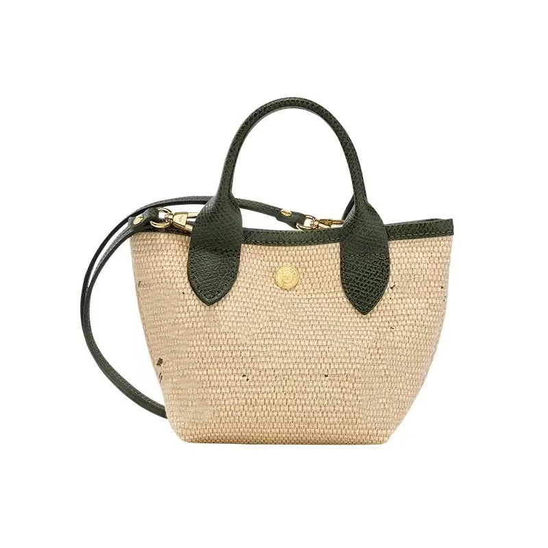 

Модная женская мини-сумка из травы, Женская мини-сумка с короткими ручками, женская сумка через плечо с ремнем на плечо