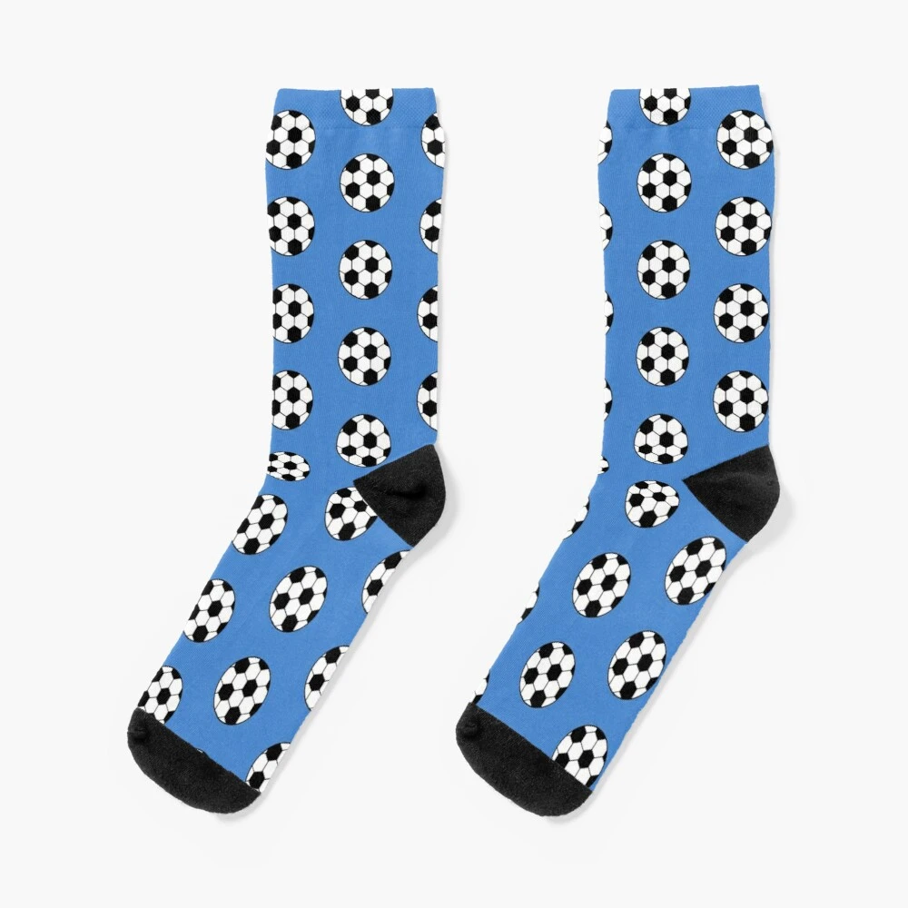Blue Soccer Ball Socks Anime Socks Happy Socks Thermo Socks For Men