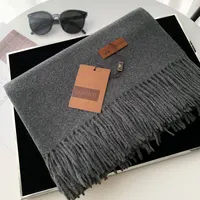 New 300g Solid Color Fringed Scarf Women's Autumn Winter Korean Version Thickened Warm Imitation Cashmere Shawl