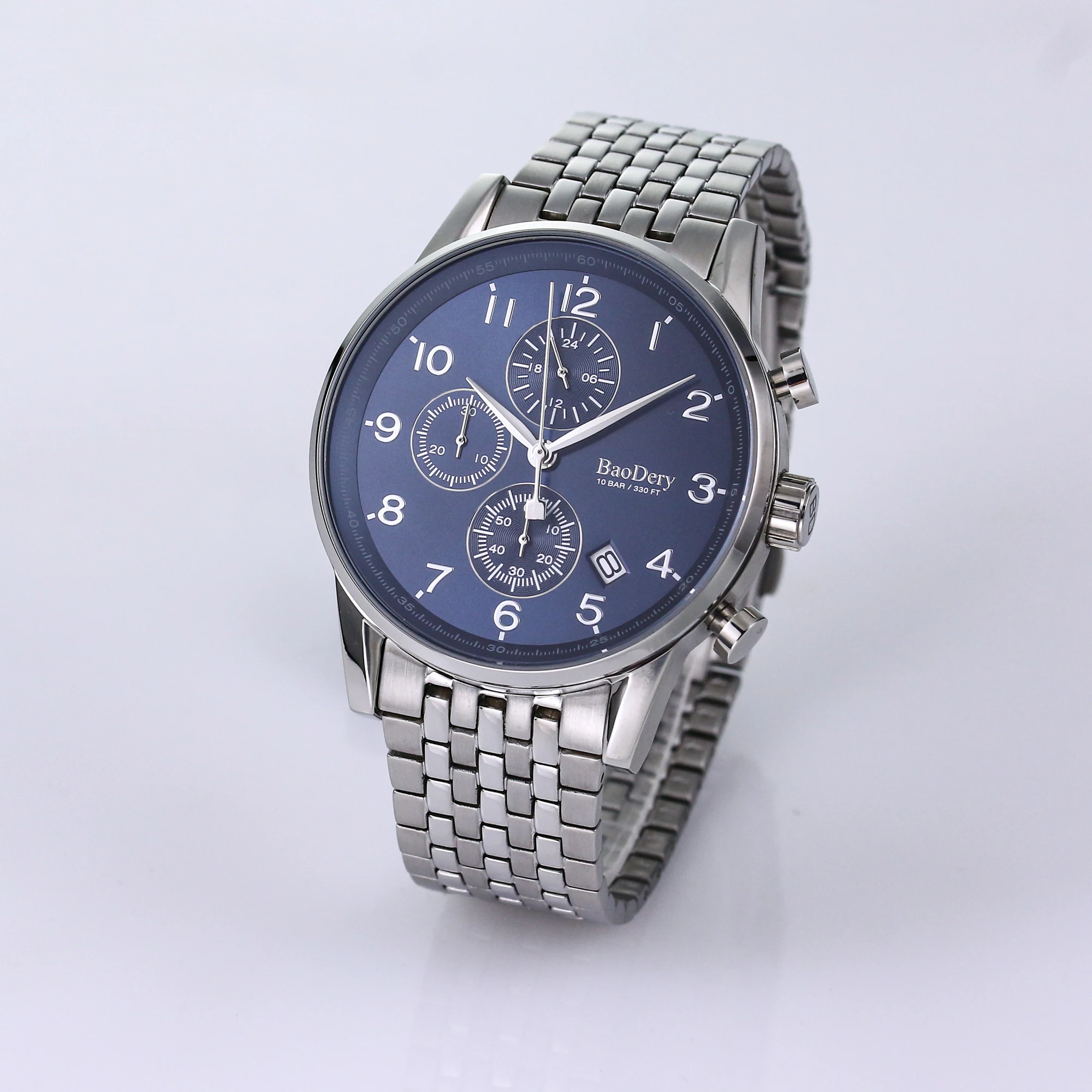 2024 BAODERY QUARTZ  Watches Sports Top Brand  Luxury Men's Watch Male Wristwatch New 42mm