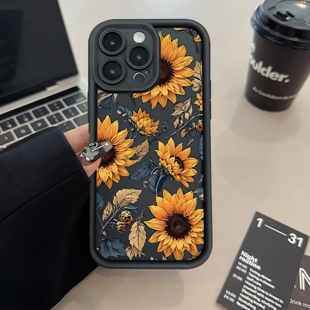 thumbnail image 1 of Funda para iPhone 16 Funda para iPhone 15 Pro Max Funda con estampado de flores para iPhone 14 13 12 11 XS XR X 7 8 Plus SE 2022 Funda, 1 of 4