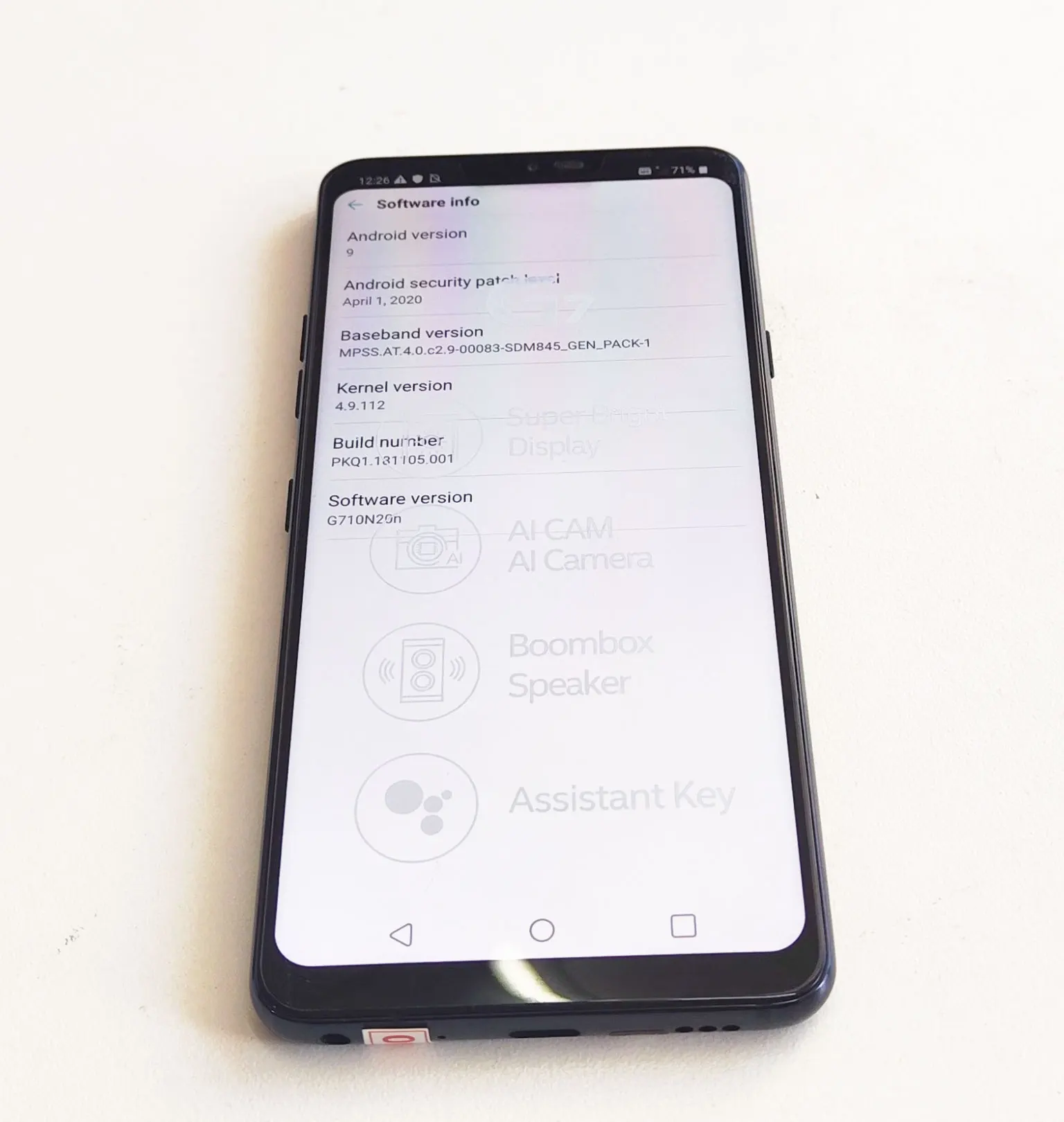 Unlocked Original Cellphone LG G7 ThinQ G710V/N/U  6.1" 4GB + 64GB/6G+128GB Snapdragon845 Dual Camera  (No Polish) giffgaff refurbished phones