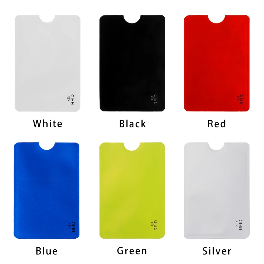 1/5Pcs Rfid Card Holder Anti Thief Aluminium Blocking Protect Case Cover Bank Credit Cards Cover Safety Smart Reader Storage Bag
