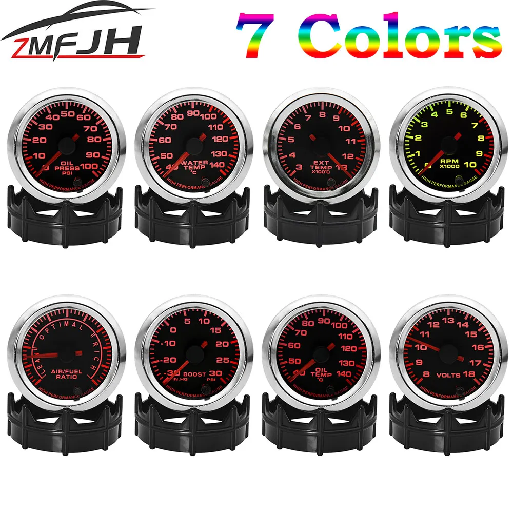 AD 52mm Tachometer PRM Voltmeter Air Fuel Ratio Boost Gauge EGT Gauge