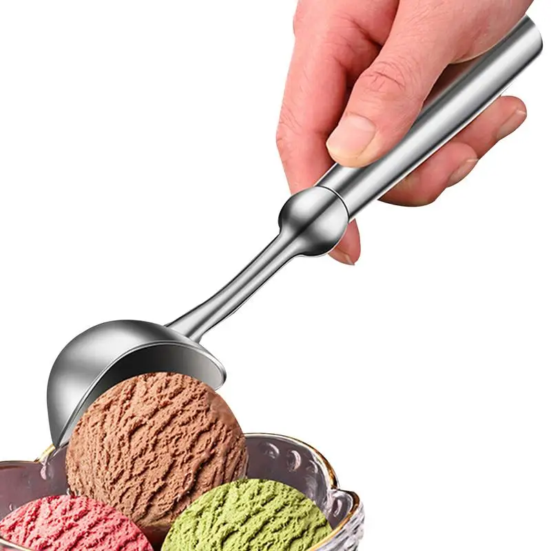 

Ice Cream Scoop stainless steel Icecream Scooper Ergonomic fruit ball scoop Effortlessly Scoop Gelatos For Dough Cookie Gelato