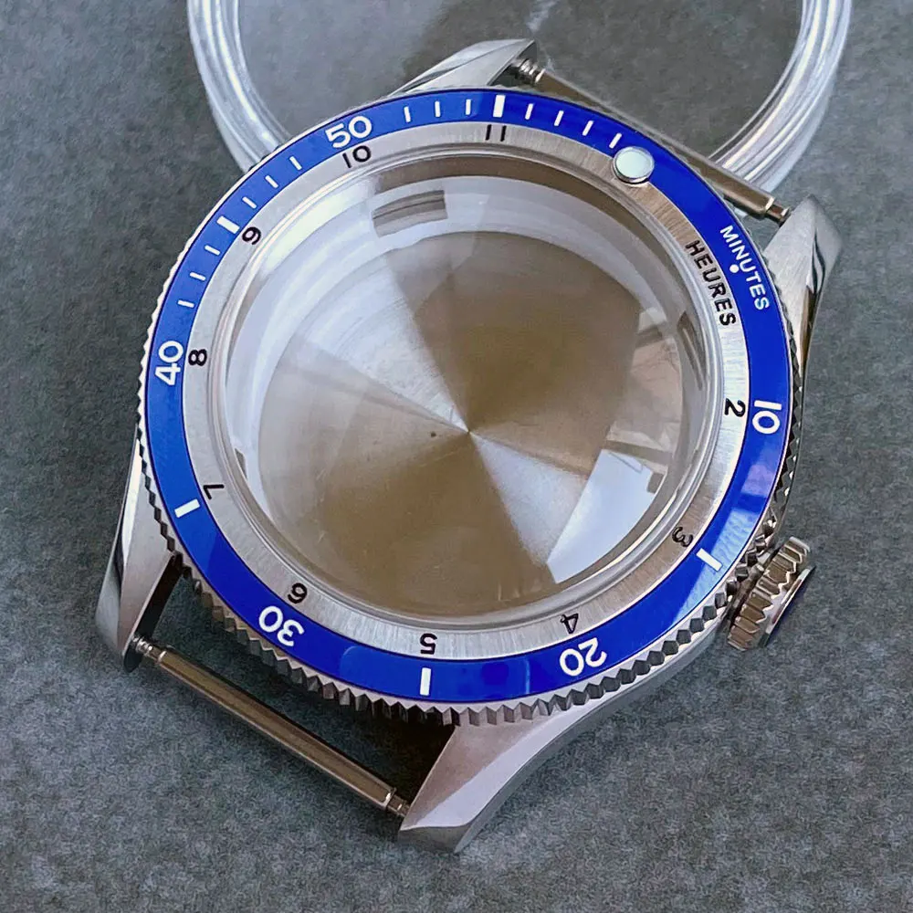 IP-PVD-Beschichtetes 40mm Saphir Edelstahl Gehäuse für NH GMT NH35 NH34 NH36 Uhr