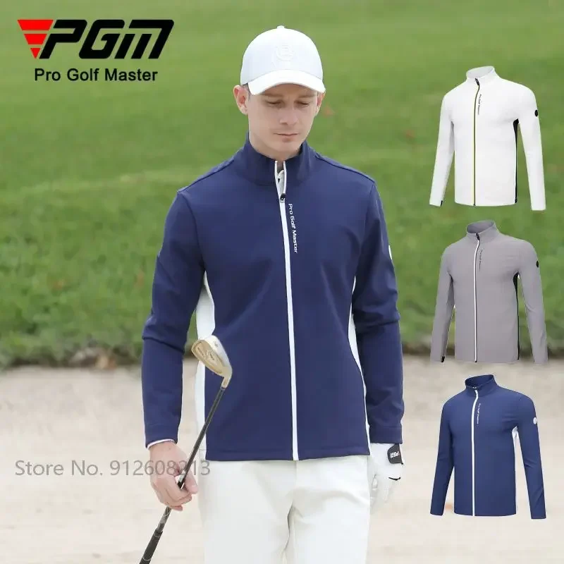 PGM Male Golf Jackets Full Zipper Sports Coat Men Keep Warm