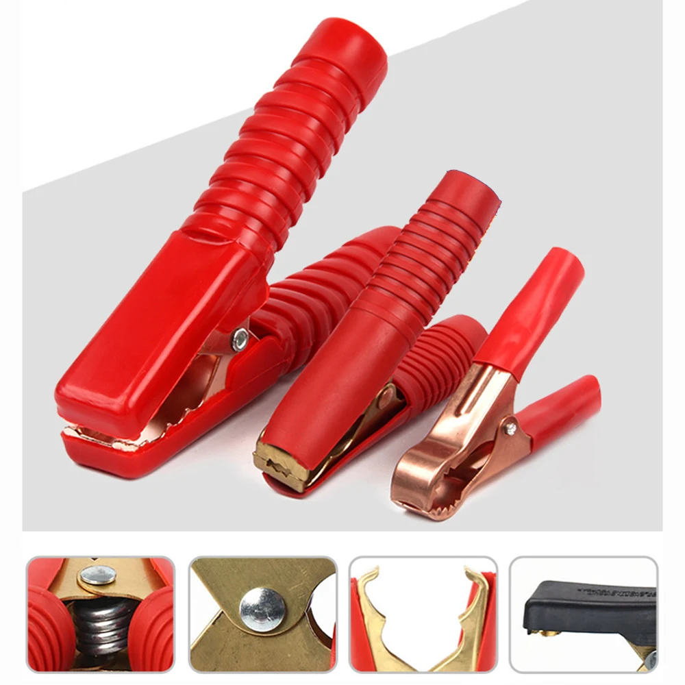 8PCS(4 Pairs) Alligator Clips Pinces Crocodile Clip Car Caravan Van Battery Test Clip Connector Plug Power Alligator Clamps alligator clips test clip alligator clip adapter