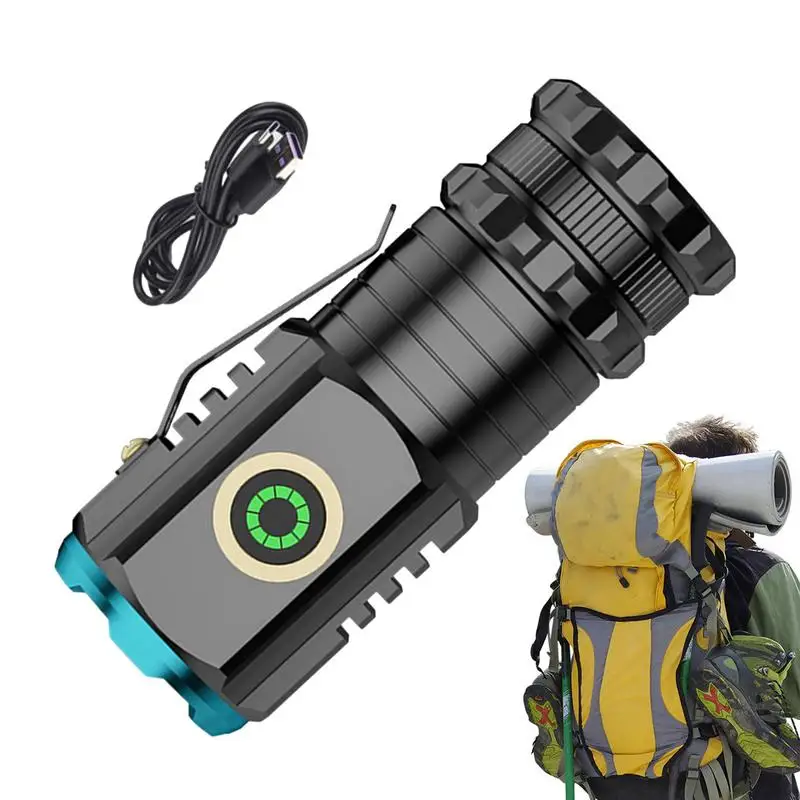 

Трехглазный мини-фонарик 2000 лм, супермощный внешний фонарь для наружного освещения, мощные портативные фонари дальнего действия и