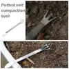 Stainless Steel Root Rake 3-Prong Loosen Soil Bonsai Tool Garden Turning With Handle Ergonomic Tree Tools Soil Bonsai U1I9 3