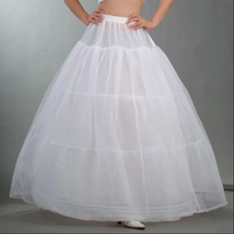 Винтажная Нижняя юбка для свадебного платья, 3 обруча, в наличии в наличии белый с длинным шлейфом свадебный подъюбник дешевые обручи подъюбники для свадебного платья