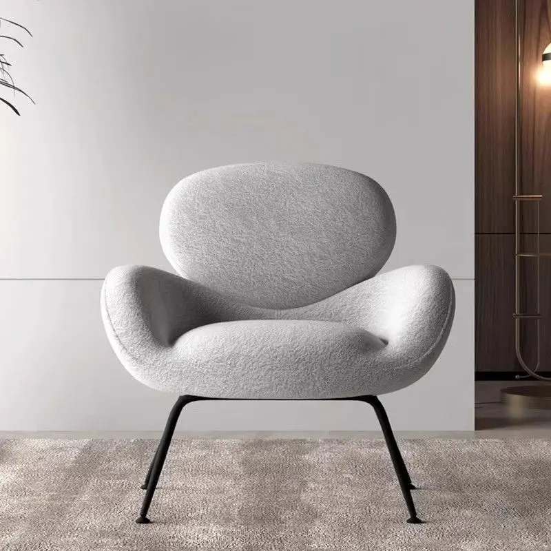 Nordic Furniture Light Luxury, Single, Sofa Chair, Home, Simple, Living Room, Bedroom, Lazy, Recliner, Balcony, Leisure, Chair