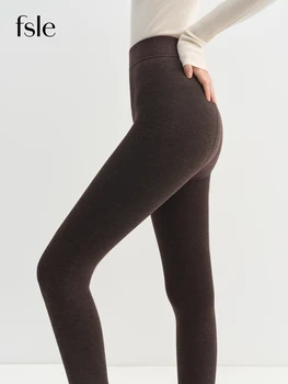FSLE Collant a compressione leggera da donna indispensabili per la stagione fredda Leggings termici opachi dimagranti per il comfort e il calore di tutti i giorni