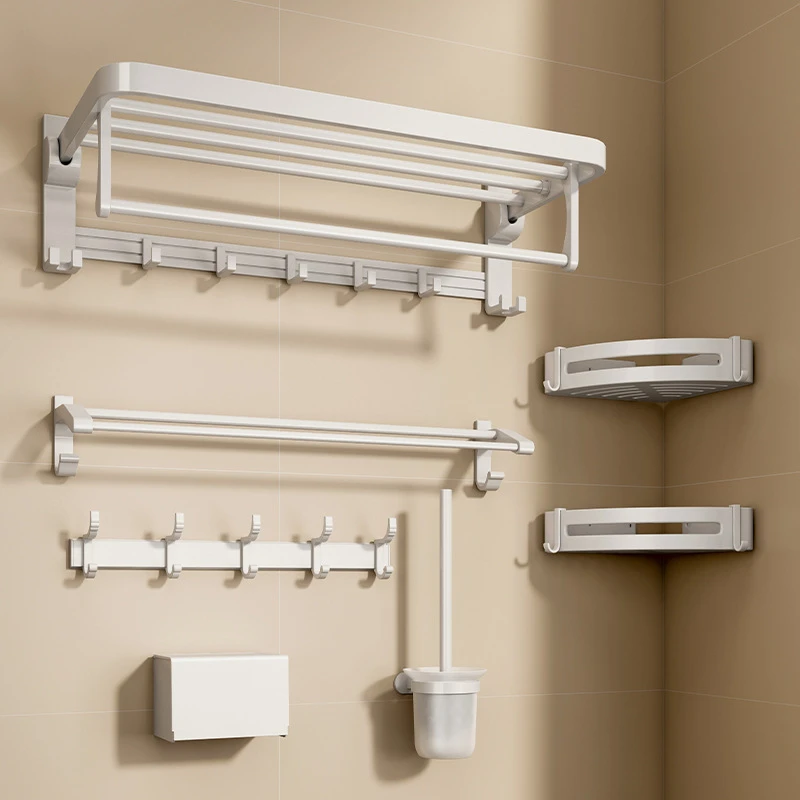 Bathroom Shelves Nodrill Wall Mount Corner Shelf Shower Storage Rack