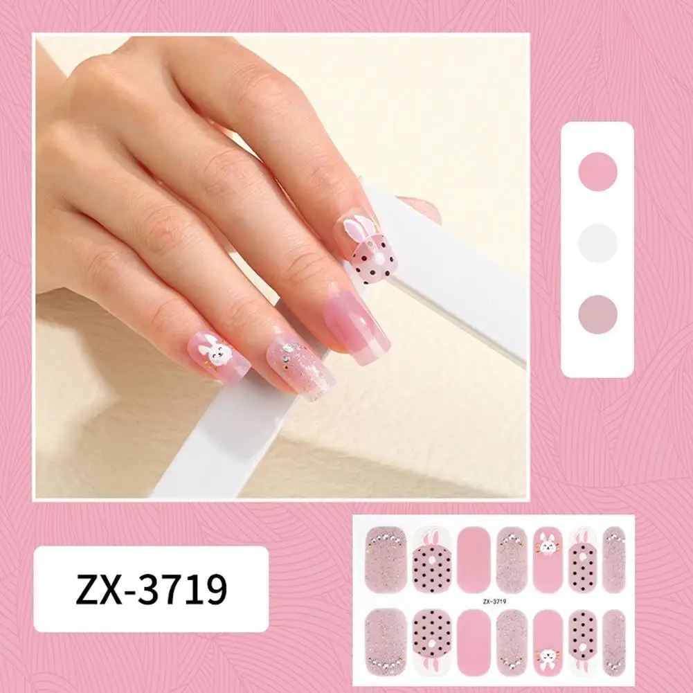 

Semi Cured Gel Nails Art Stickers Fashion Solid Color Manicure Decal UV LED Lamp Need Gel Nail Decals Nail Sticker Decoration