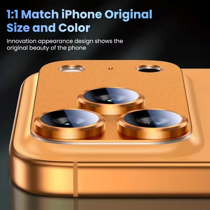 Premium Metal Glass Camera Lens Protector - Enhanced Lens Cover Accessories