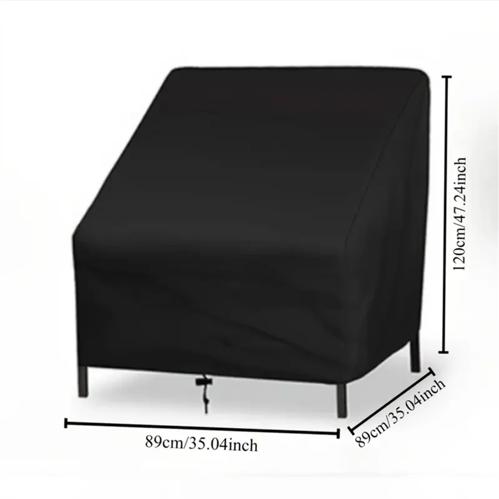 Heavy-Duty Waterproof Patio Chair Cover, UV and Wind Resistant, Durable 210D Oxford Fabric