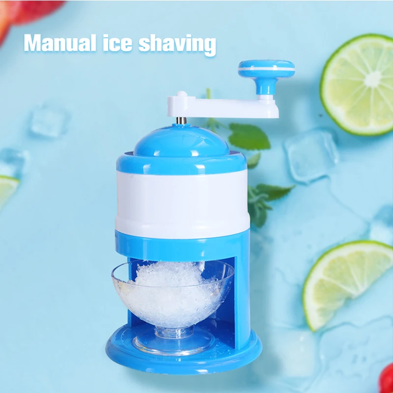 

Portable Manual Ice Crusher DIY Drink Breaker Tabletop Snow Cone Maker Shaver Countertop Party Shredding Shaved Crushing Machine