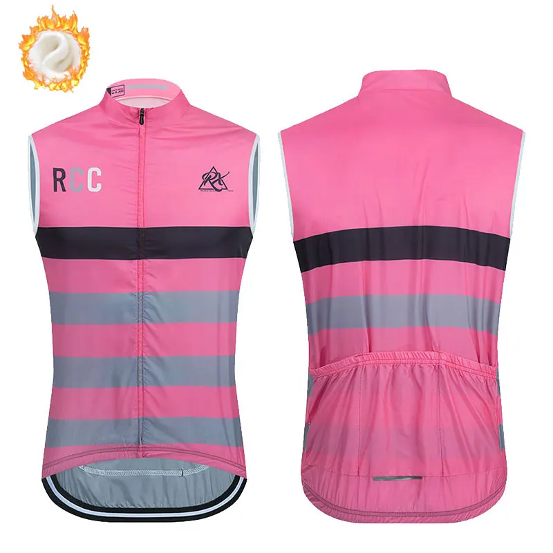 Winter Thermal Fleece Cycling Vests Men's Sleeveless Cycling Jersey MTB Bicycle Vest Thermal Fleece Warm Sport Vest
