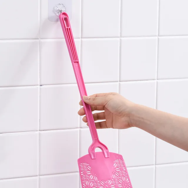 Műanyag Légy Swatter Kézikönyv Swat Kártevőirtás Kézi Rugalmas Swatters Rugalmas, Erős Hosszú Fogantyúval - Image 4