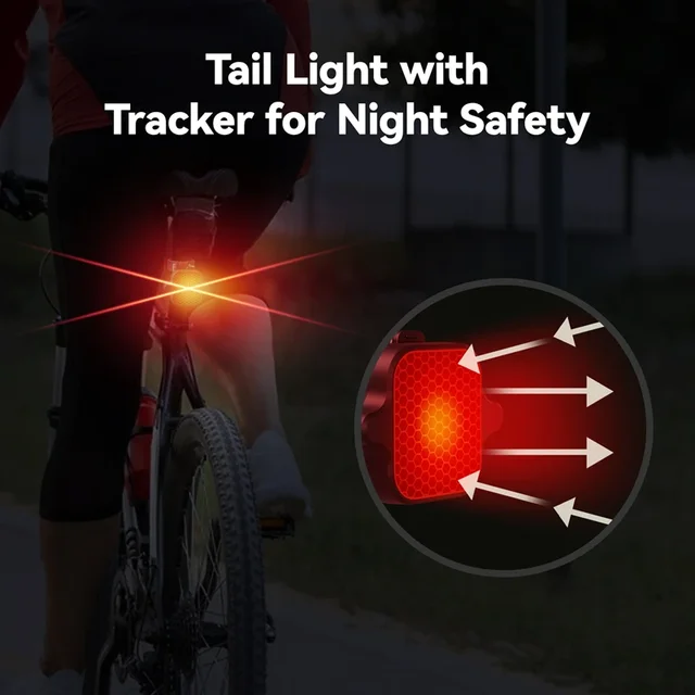 MiLi Locator Intelligent Tracker Bicycle Tail Reflective Sticker Bike Night Riding Warning Reflective Sticker For Apple Find My 4