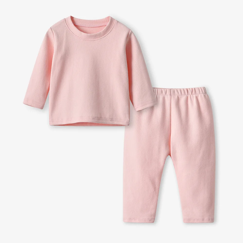 Children's Pajamas Autumn Clothing Set Boys And Girls' Underwear Base Coat, Children's Cotton Home Clothing