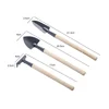 3 Pcs/set Mini Spade Shovel Harrow Flowerpot Tool Potted Plants Maintenance Wooden Handle Rake Plant Soil Shovels Gardening Tool 1