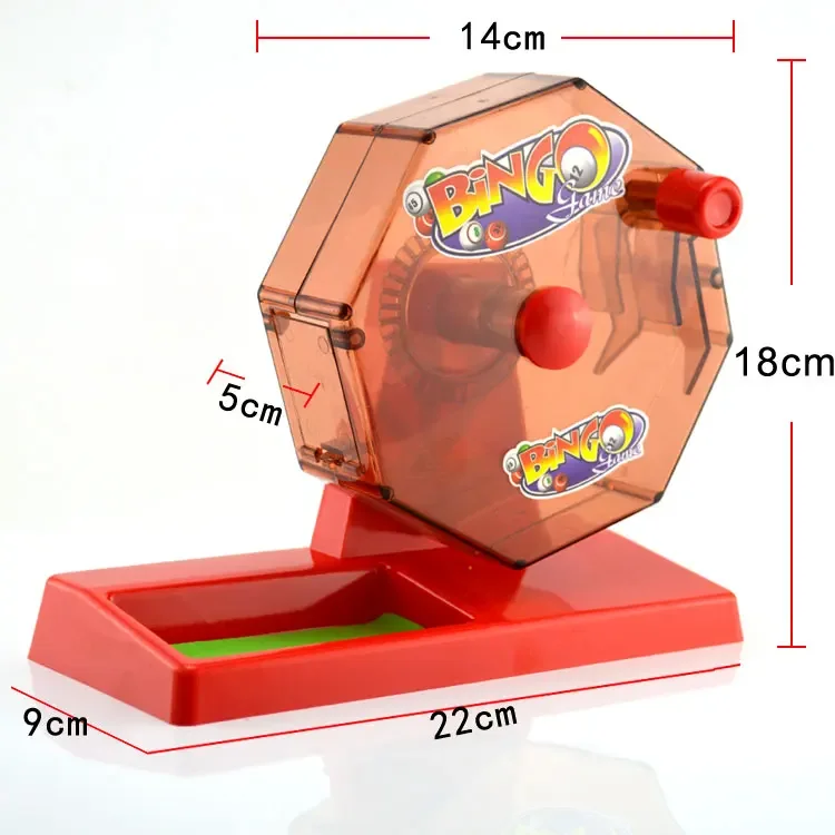 Family Entertainment Special Hand-cranked Lottery Two-color Ball Rocking Lottery Machine Number Vibrating Screen Simulator
