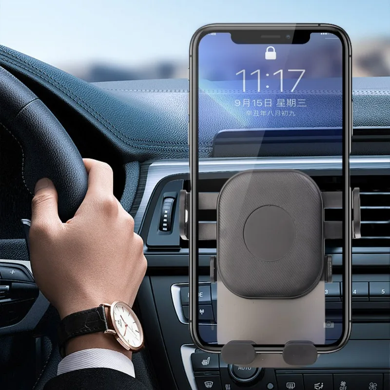 

Gravity Car Phone Holder Universal Car Bracket Air Vent Mount Mobile Phone Stand GPS Support for IPhone 14 Xiaomi Samsung Huawei