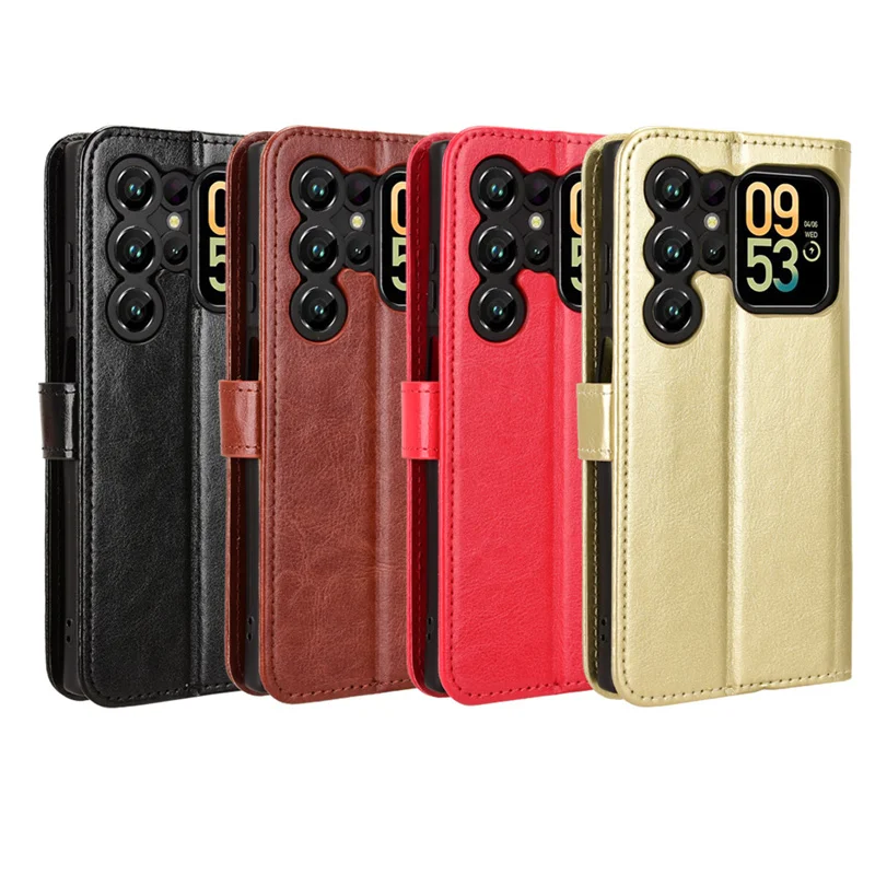 Luxury Crazy Horse Leather Case Skin in PU