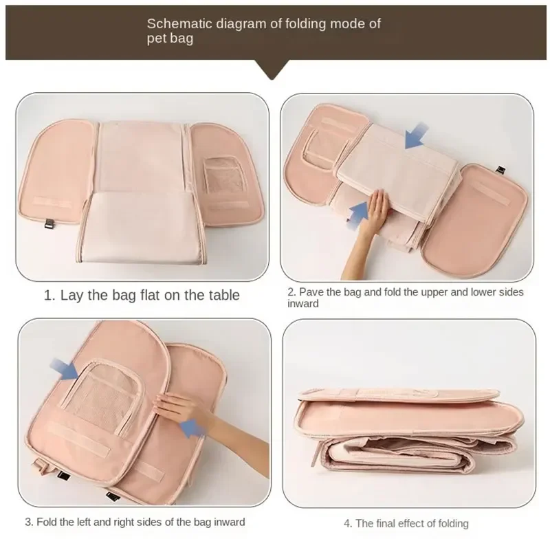 Cat Bag Roller Case Pink Backpack Cat Go Out Carrying Case Pet Suitcase Mute Dog Roller Case Ventilated Removable Cushion