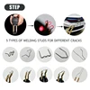 100W Car Bumper Repair Plastic Welding Machine Kit Bumper Repair Car Garage Tools Plastic Soldering Iron Hot Stapler 6