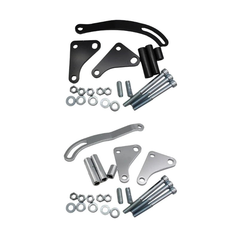 

Adjustable Power Steering Bracket Alternat Generator Bracket Compatible for SBC Saginaw 327 350 Mounting Holder