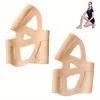 1 Pair Silicone Knee Pads Brace Women's Ultra-Thin Invisible Silicone Knee Brace with Patella Support for Sports Knee Injury 4