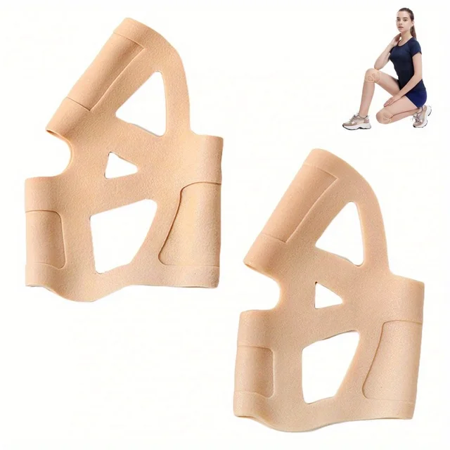 1 Pair Silicone Knee Pads Brace Women's Ultra-Thin Invisible Silicone Knee Brace with Patella Support for Sports Knee Injury 4