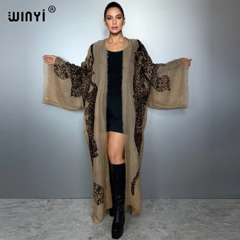 WINYI new summer outfit kimono africa boho beach cover up muslim dress cardigans beach wear women abaya dubai luxury kaftan 1