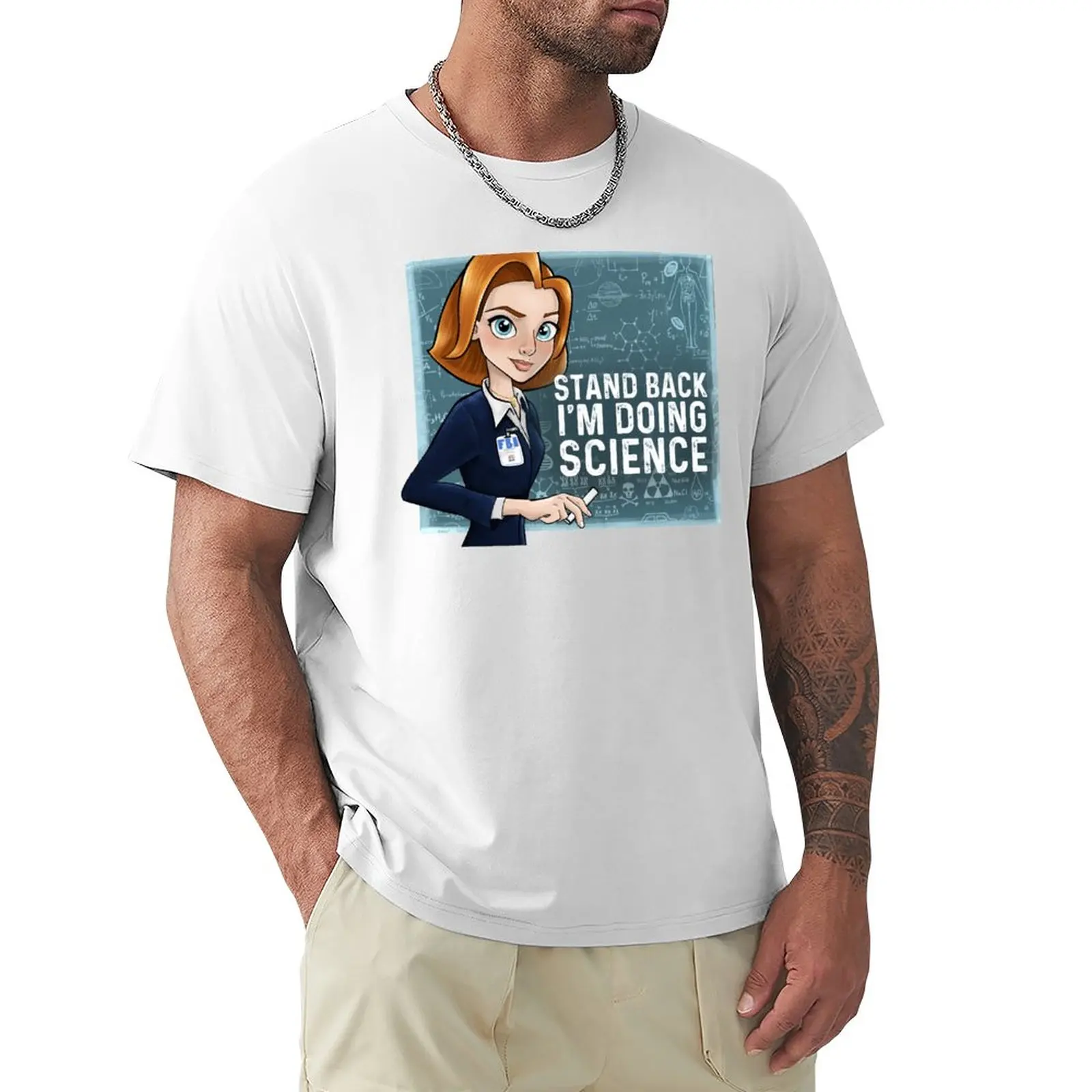 

Stand back I'm Doing Science Dana Scully T-Shirt kawaii clothes Aesthetic clothing Men's t shirts