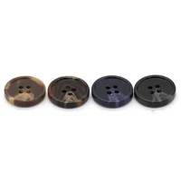 EQUBO 4 Holes 15/18/20/23/25mm Classical Men Suit Horn Resin Buttons for Clothing Fashion Coat Blazer Windbreaker Sewing Supply 2