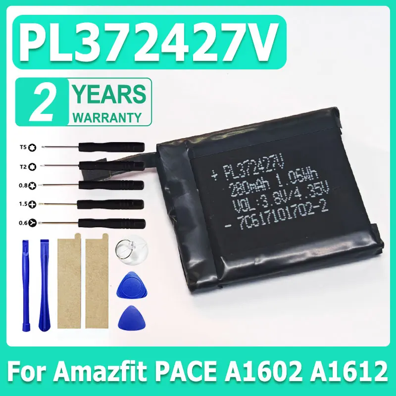 battery pl372427v bateria xiaomi amazfit pace