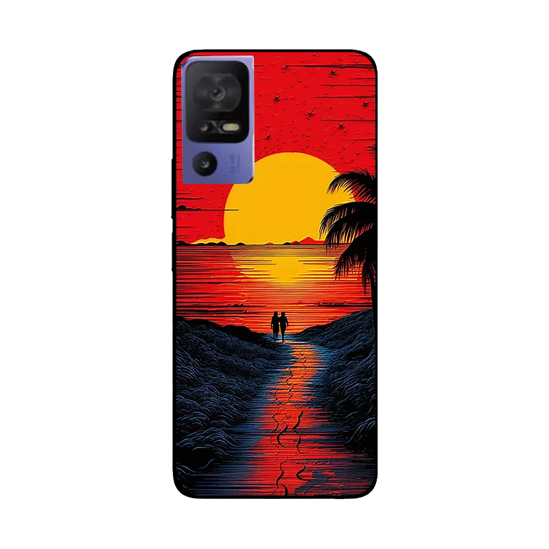 Floral Wolf Soft Silicone Shockproof Phone Case