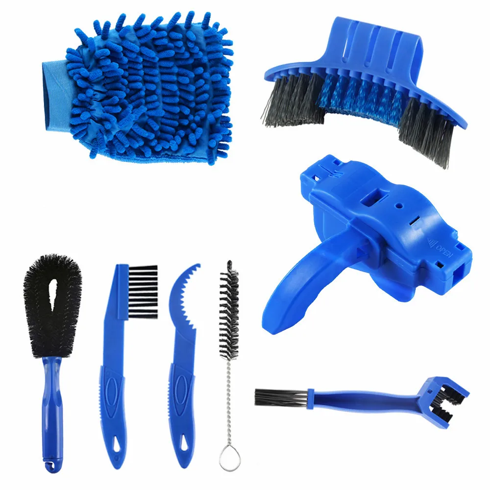 

Chain Cleaner Cleaning Bicycle Chain Brush Wash Tool Set MTB Road Bike Protection Oil Chain Gear Grunge Brush for Mountain Bike