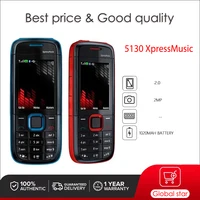 Original Unlocked 5130 XpressMusic 2G Mobile Phone cellphone & Russian Arabic Hebrew English Keyboard